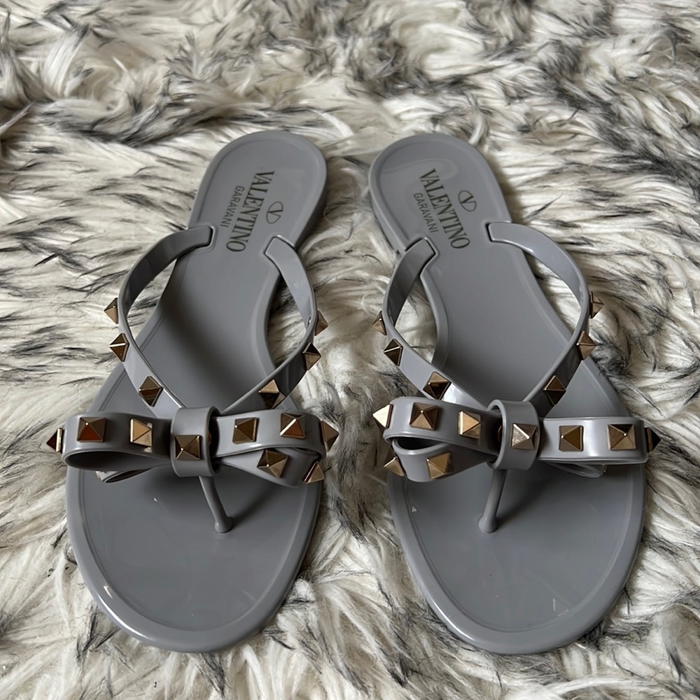 AUTHENTIC VALENTINO ROCKSTUD PVC SANDALS